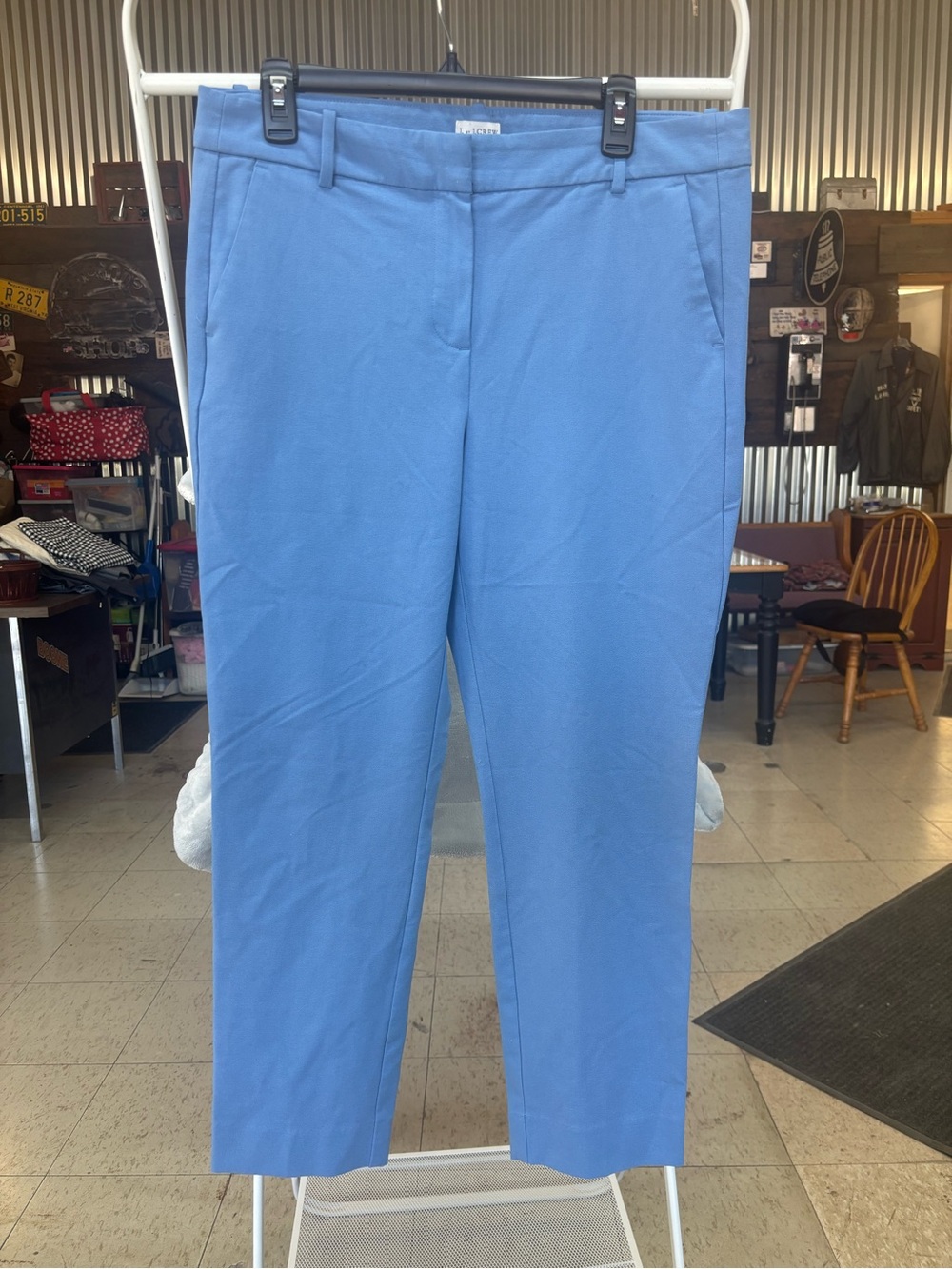 J. Crew Light Blue Cropped Straight-Leg Jeans